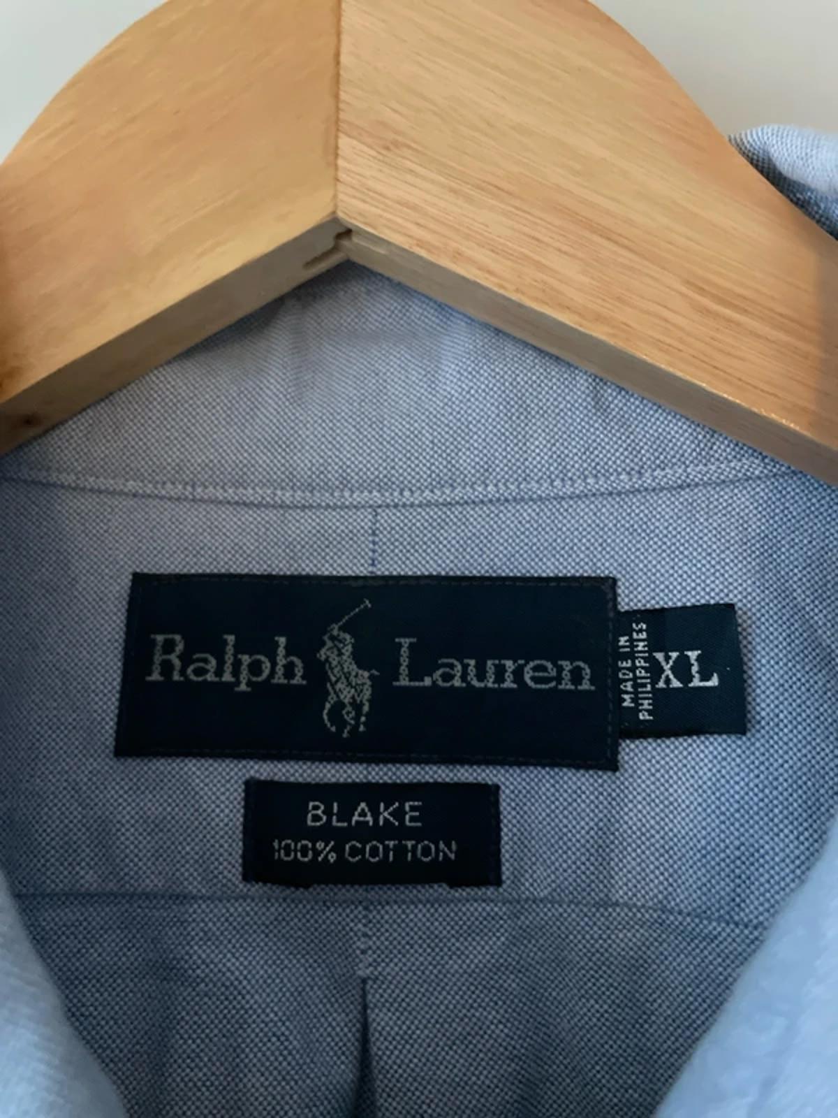 Men’s Ralph Lauren Blake Oxford Style Chambray Shirt In Blue - XLarge - 2929