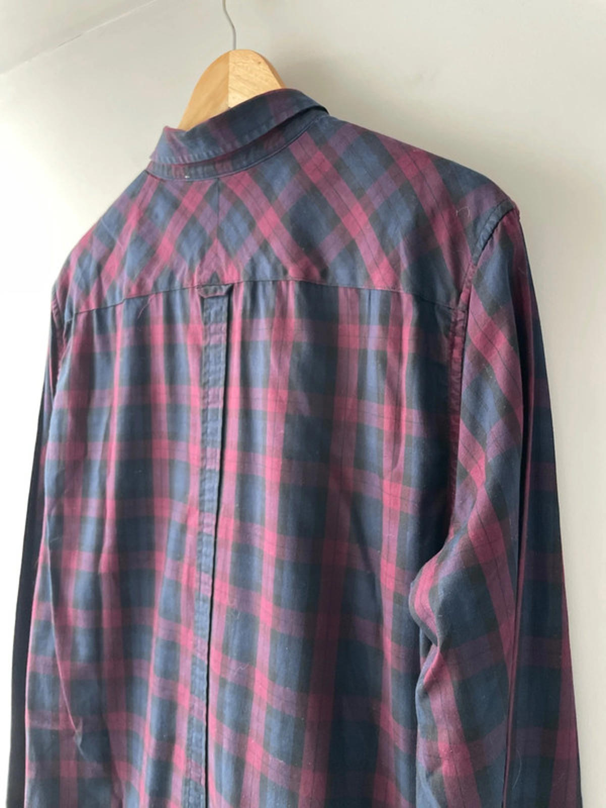 Men’s Fred Perry Premium Long Sleeve Check Shirt - Large - 1581