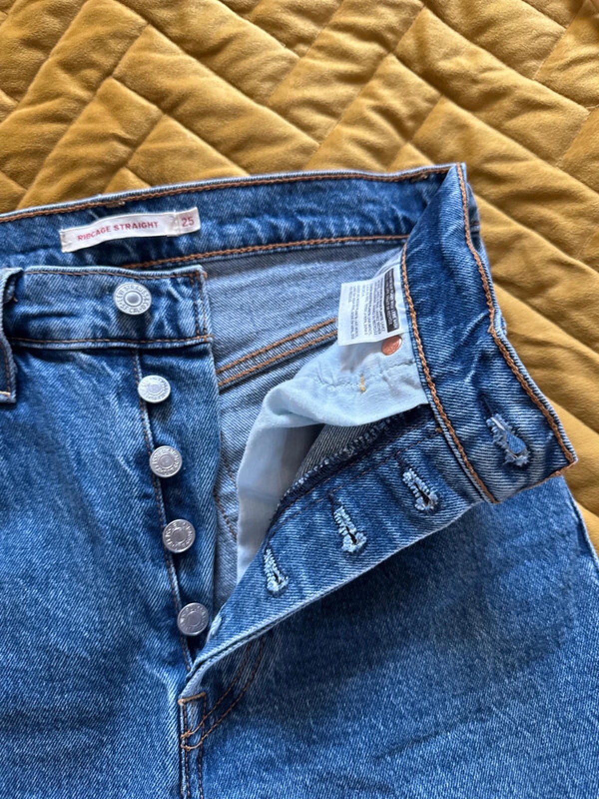 Women’s Ribcage straight fit high waisted jeans - W25/L24 - 1040