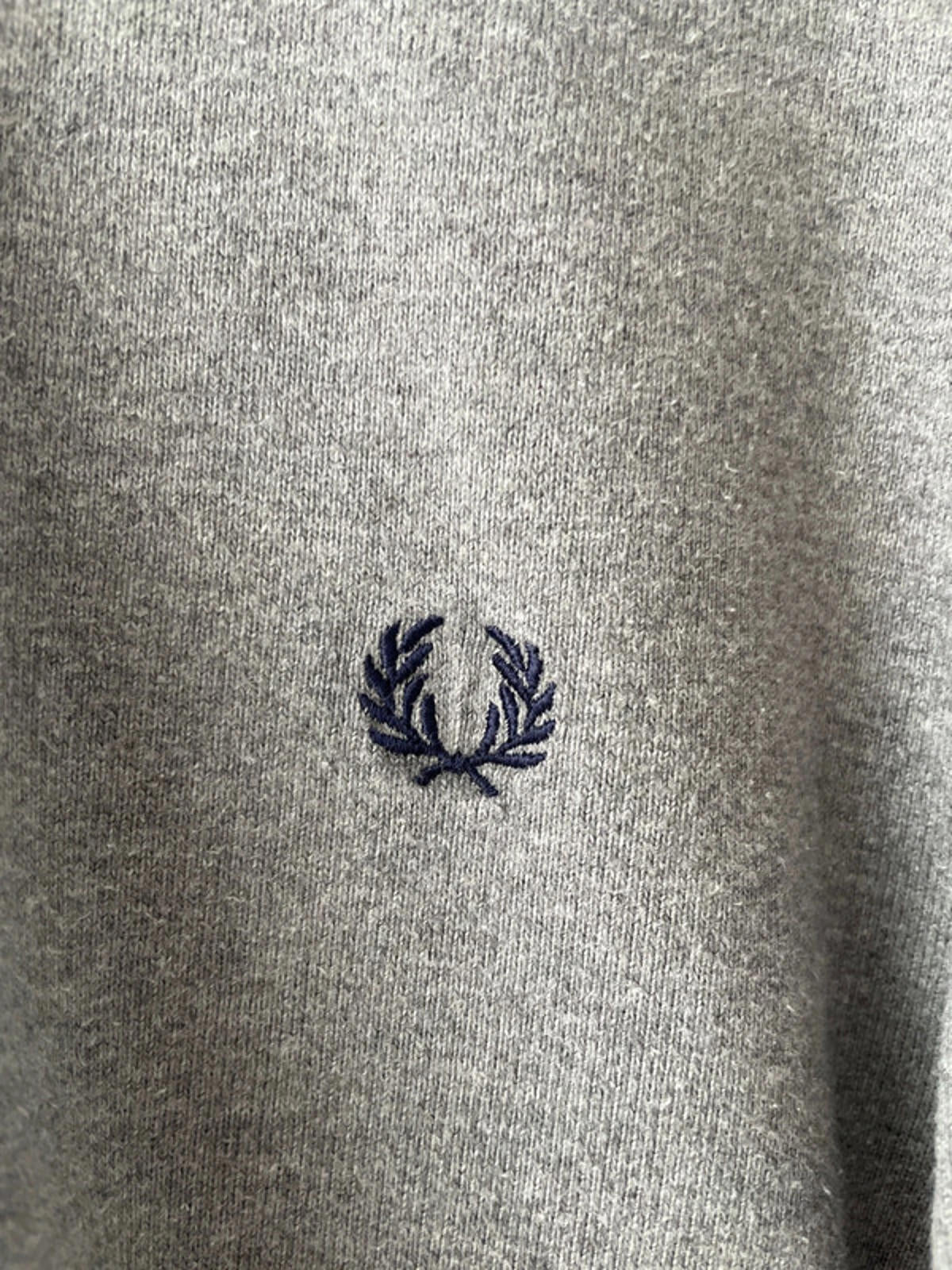 Men’s Fred Perry Long Sleeve Rugby Polo Top In Grey - Small - 2003