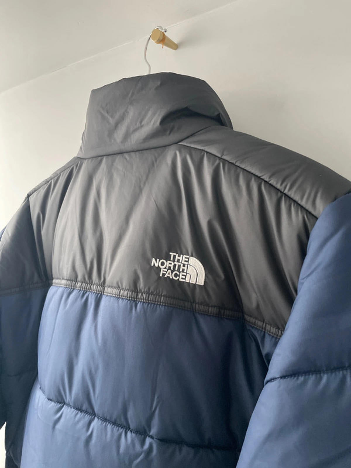 Men’s The North Face Saikuru Puffer Jacket Coat In Navy/Black - Large - 2395