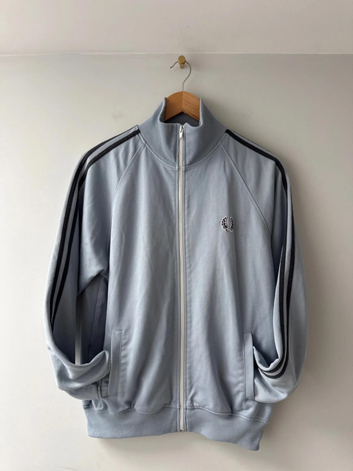 Men’s Fred Perry Retro Zip Through Track Jacket Top - Medium - 1972