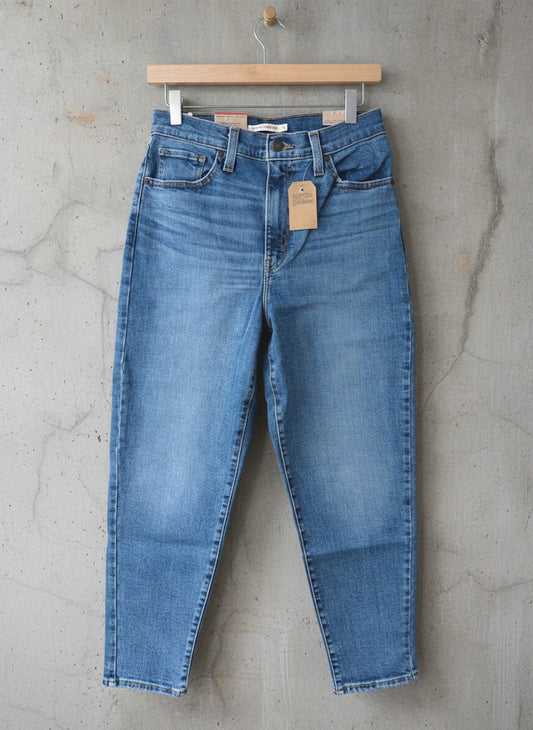 Women’s High Waisted Straight Leg Stretch Fit Mom Jeans - W28/L27 - 3434