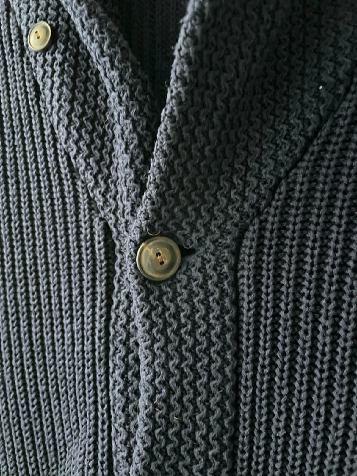 Men’s Ralph Lauren Knitted Shawl Collar Cardigan Top In Navy - XLarge - 2368