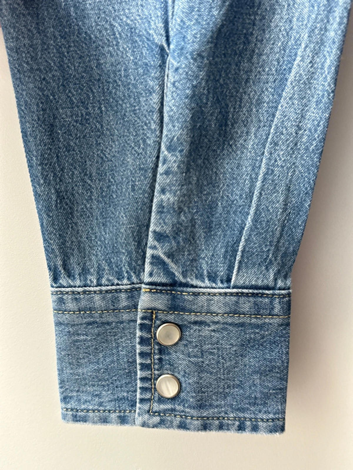 Men’s Levi’s Washed Western Denim Chambray Shirt - Medium - 1969