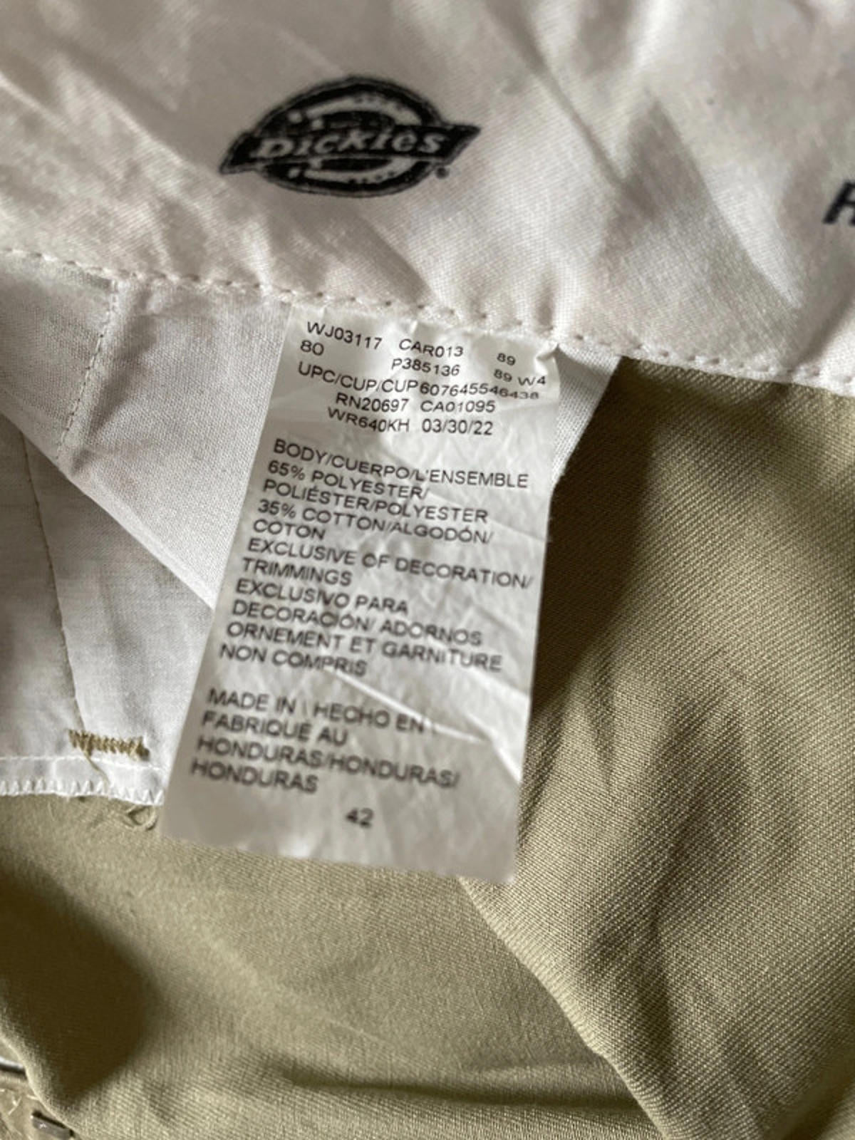 Men’s Dickies Relaxed Baggy Fit Chino Shorts - W42 - 1251