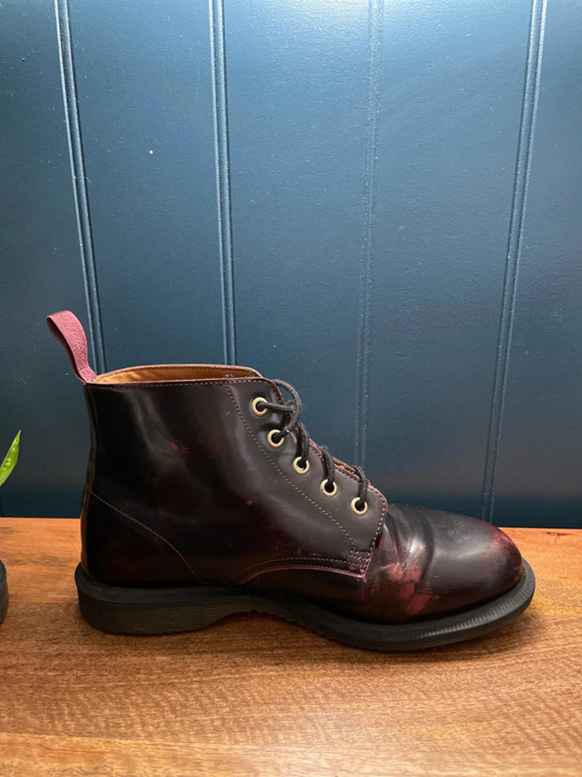 Women’s Dr Martens Arcadia Leather Lace Up Boots In Cherry Red - UK6 - 2156