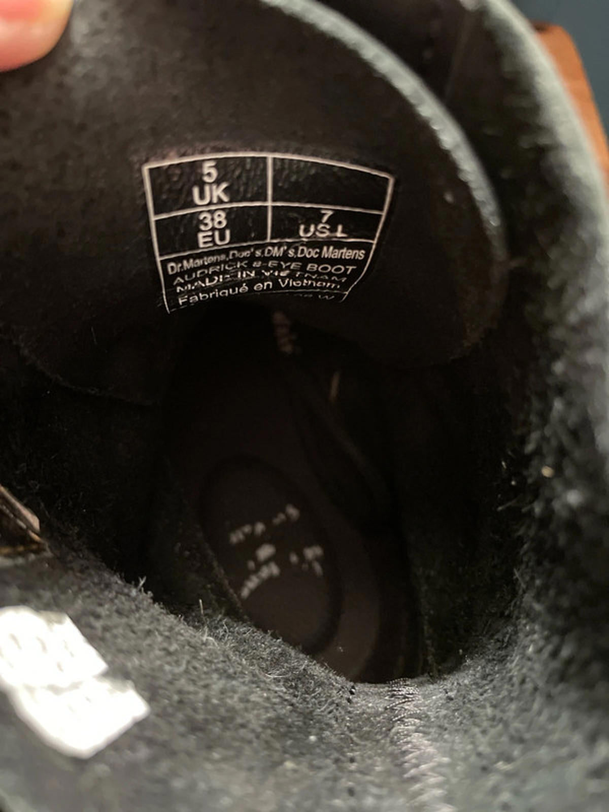 Women’s Dr Martens Audrick 8 Eyelet Mid Calf Lace Up Boots In Black - UK5 - 2161