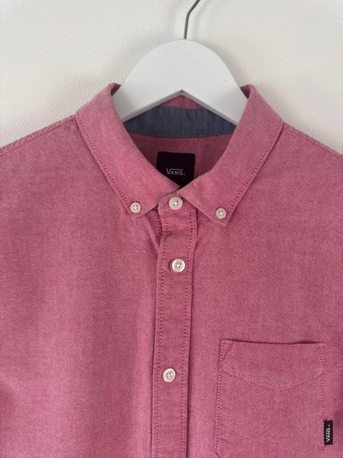 Men’s Vans Classic Fit Short Sleeve Chambray Shirt - Small -1367