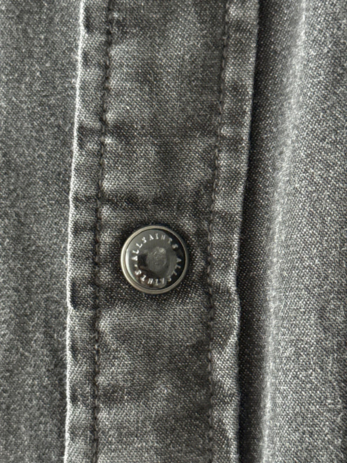 Men’s Allsaints Washed Western Denim Chambray Shirt - Small - 1968