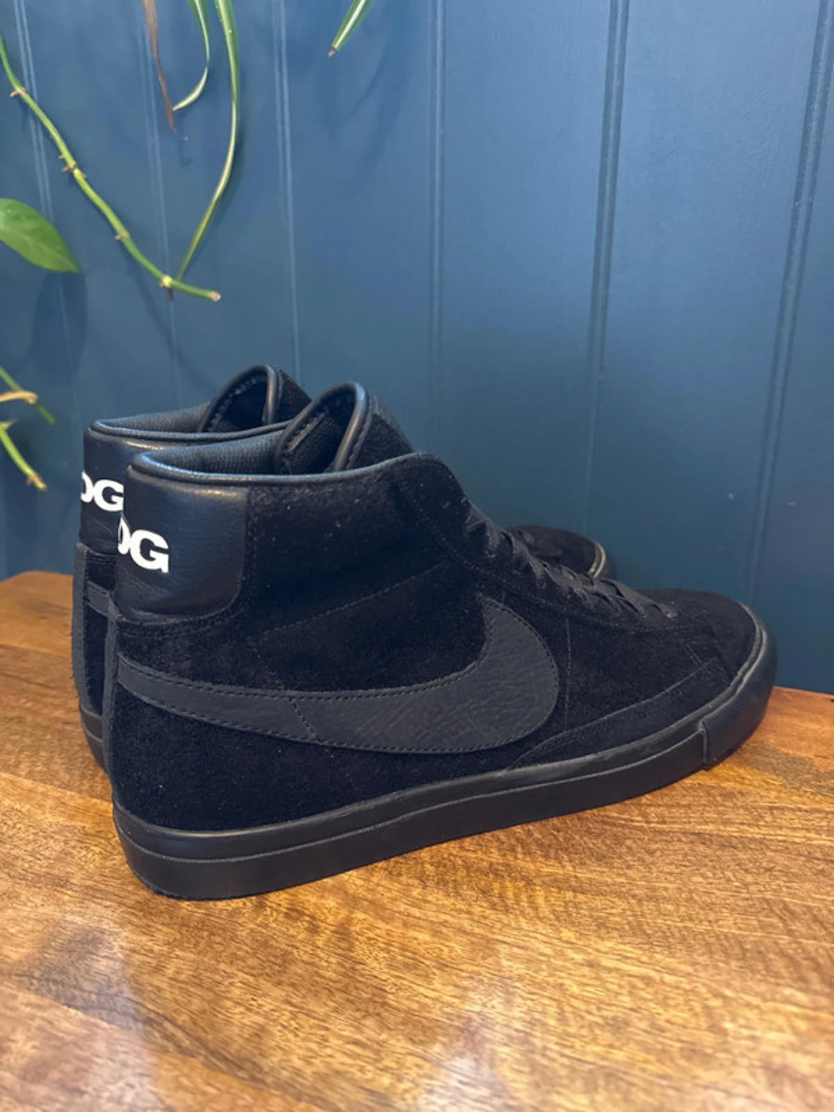Men’s Nike X Comme Des Garçon Blazer limited edition suede Trainers - Uk10