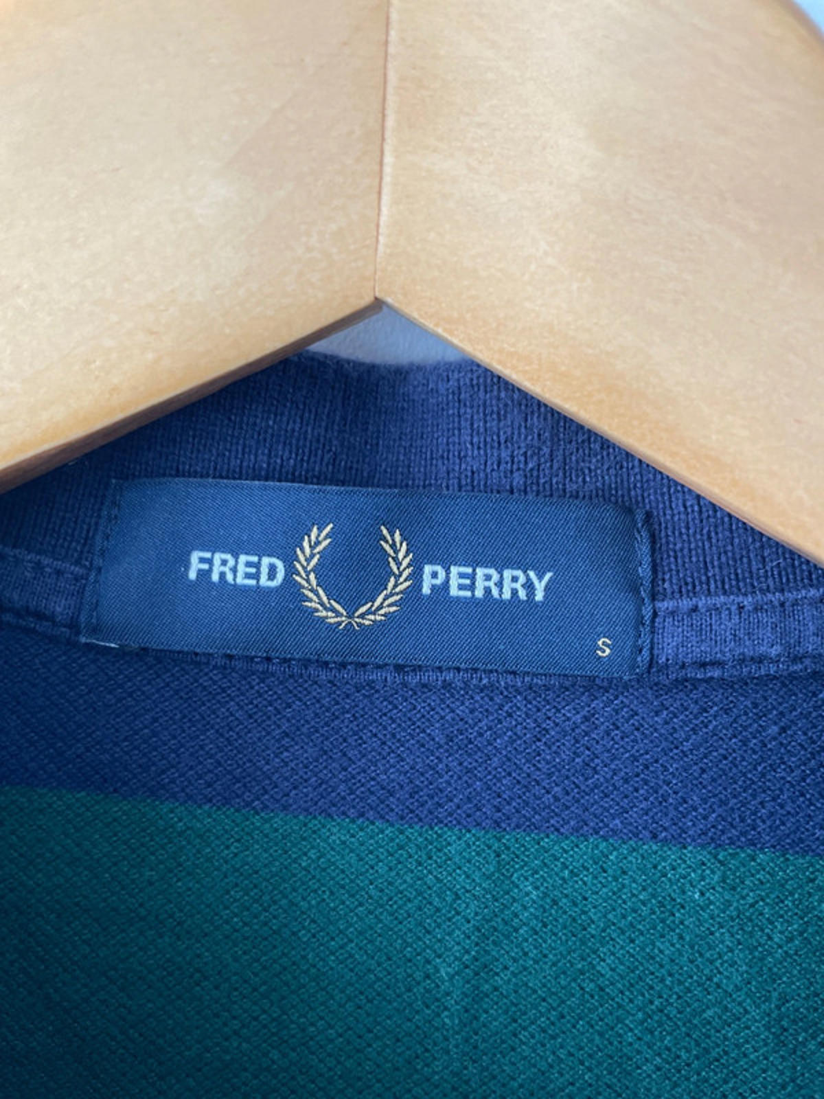 Womens Fred Perry classic stripped polo shirt - Small