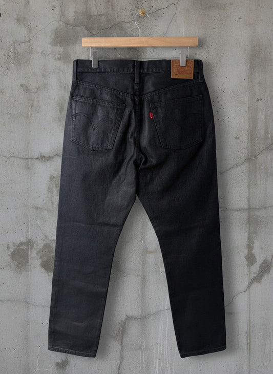 Women’s Levi's 501 Wax Coated Straight Leg Jeans In Black - W30/L30 - 3743