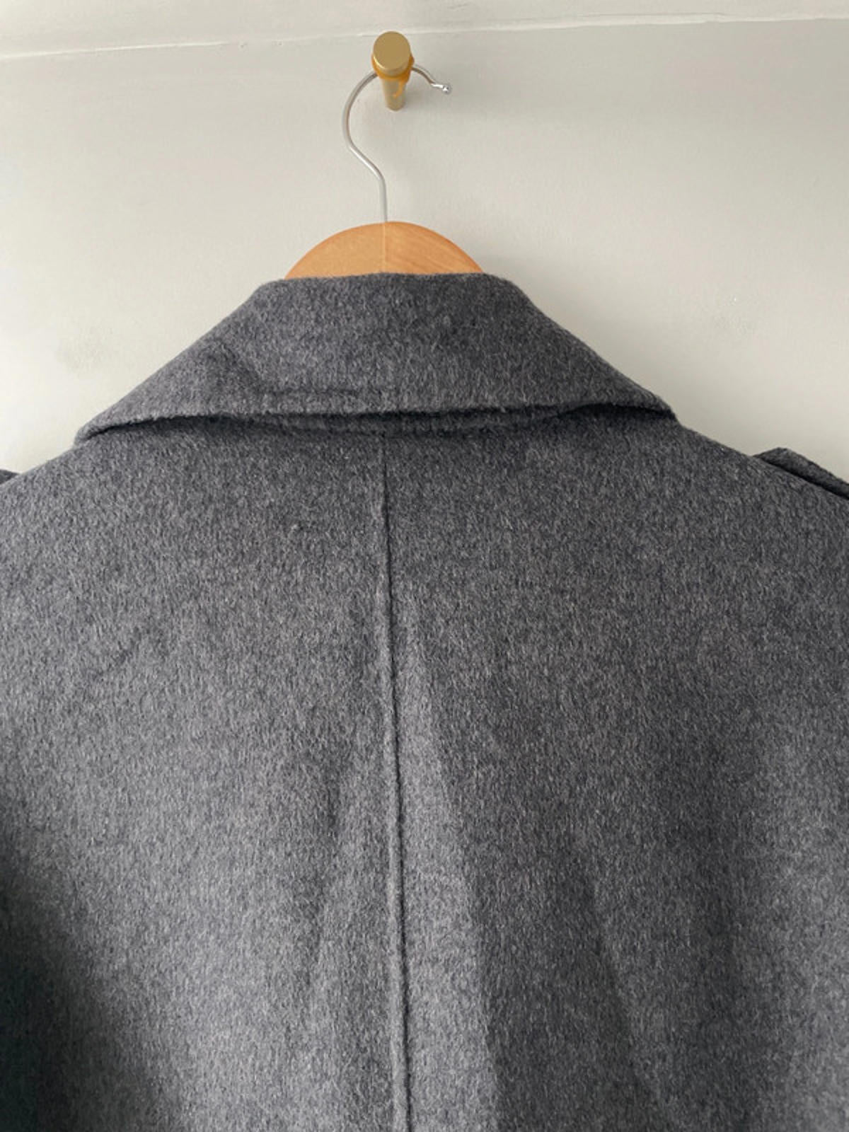 Women’s Lansboter 100% Wool Military Overcoat In Grey - Uk10 - 2389