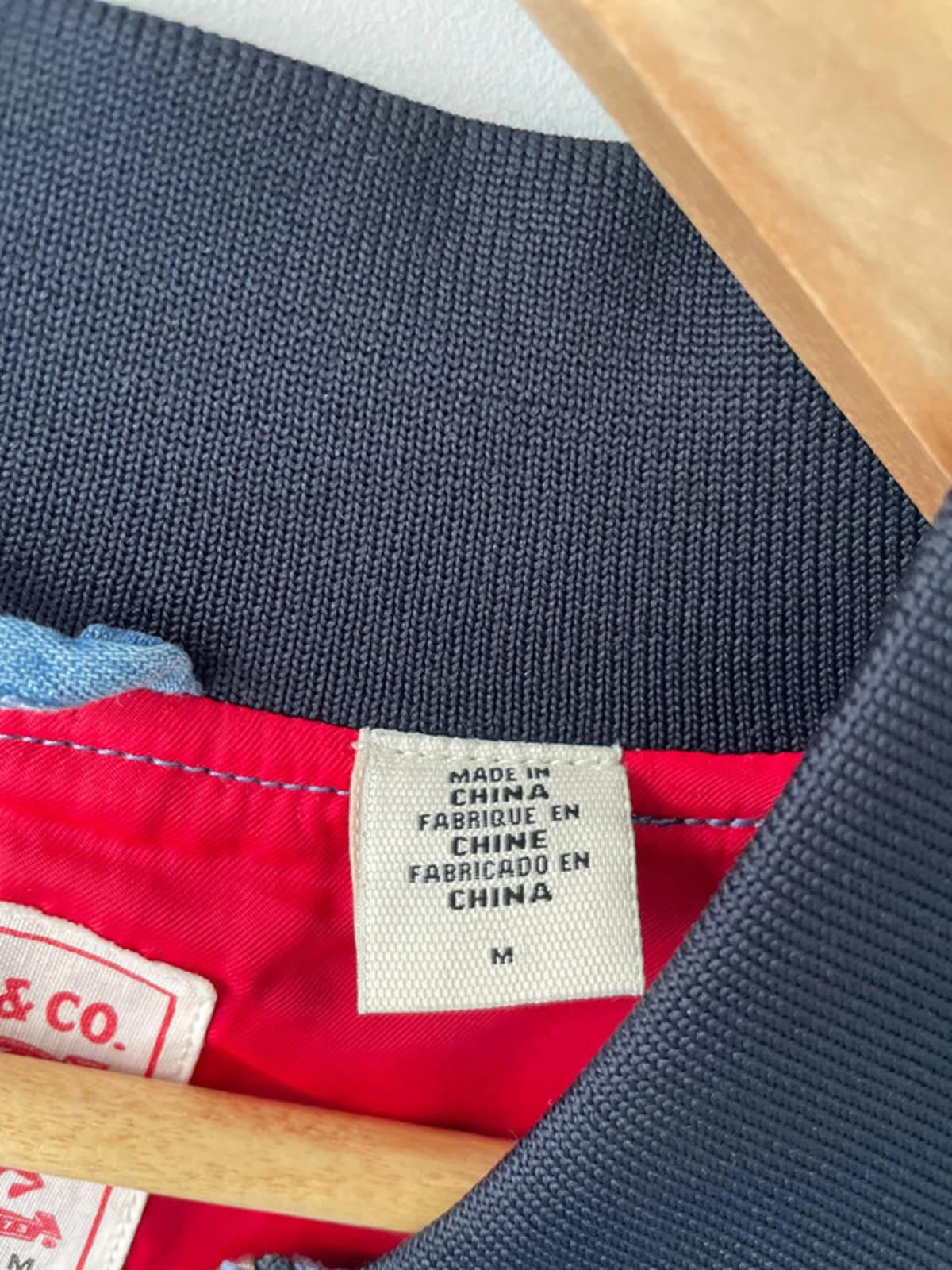 Men’s Levi’s Vintage Sky Blue Denim Bomber Jacket - Medium - 2035
