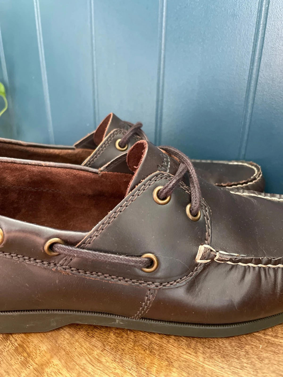 Men’s Timberland Premium Leather Classic Boat Shoes In Brown - UK8 - 1919