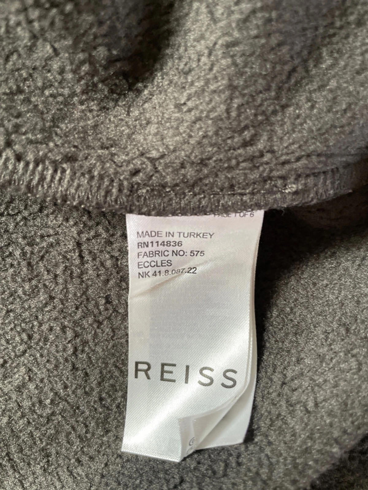 Men’s Reiss Zip Through Bomber Jacket In Black - Medium - 1938