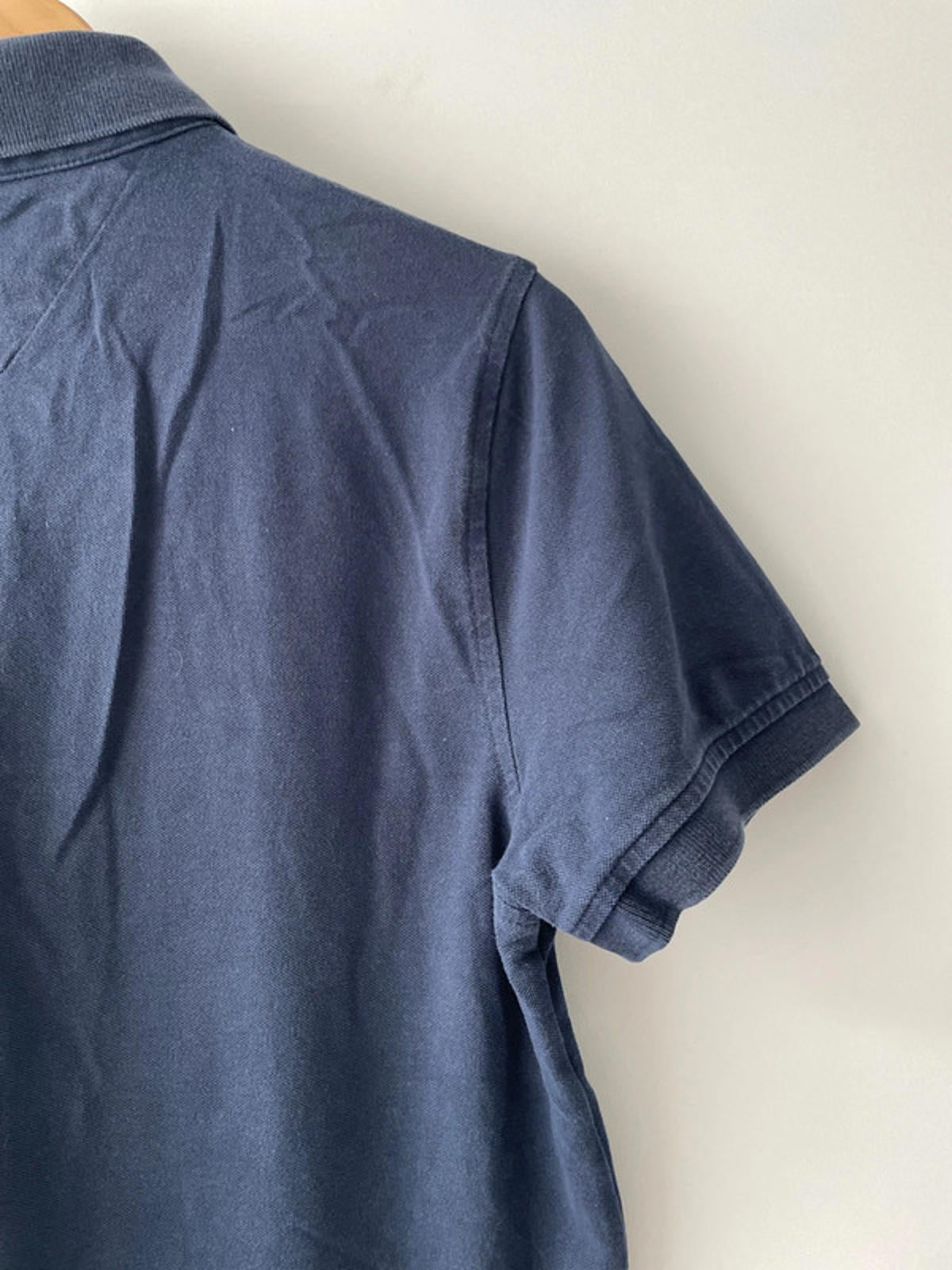 Men’s Tommy Hilfiger Slim Fit Navy Polo Top - Small - 1595