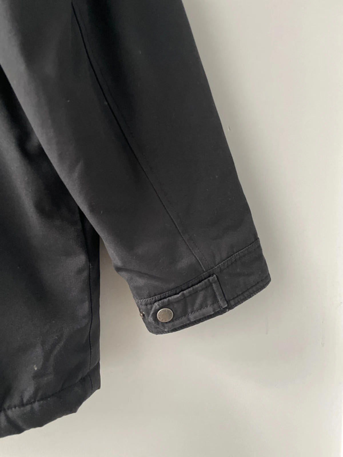 Men’s Levi’s Borg Lined Water Resistant Hooded Parka Jacket In Black - Large - 2399