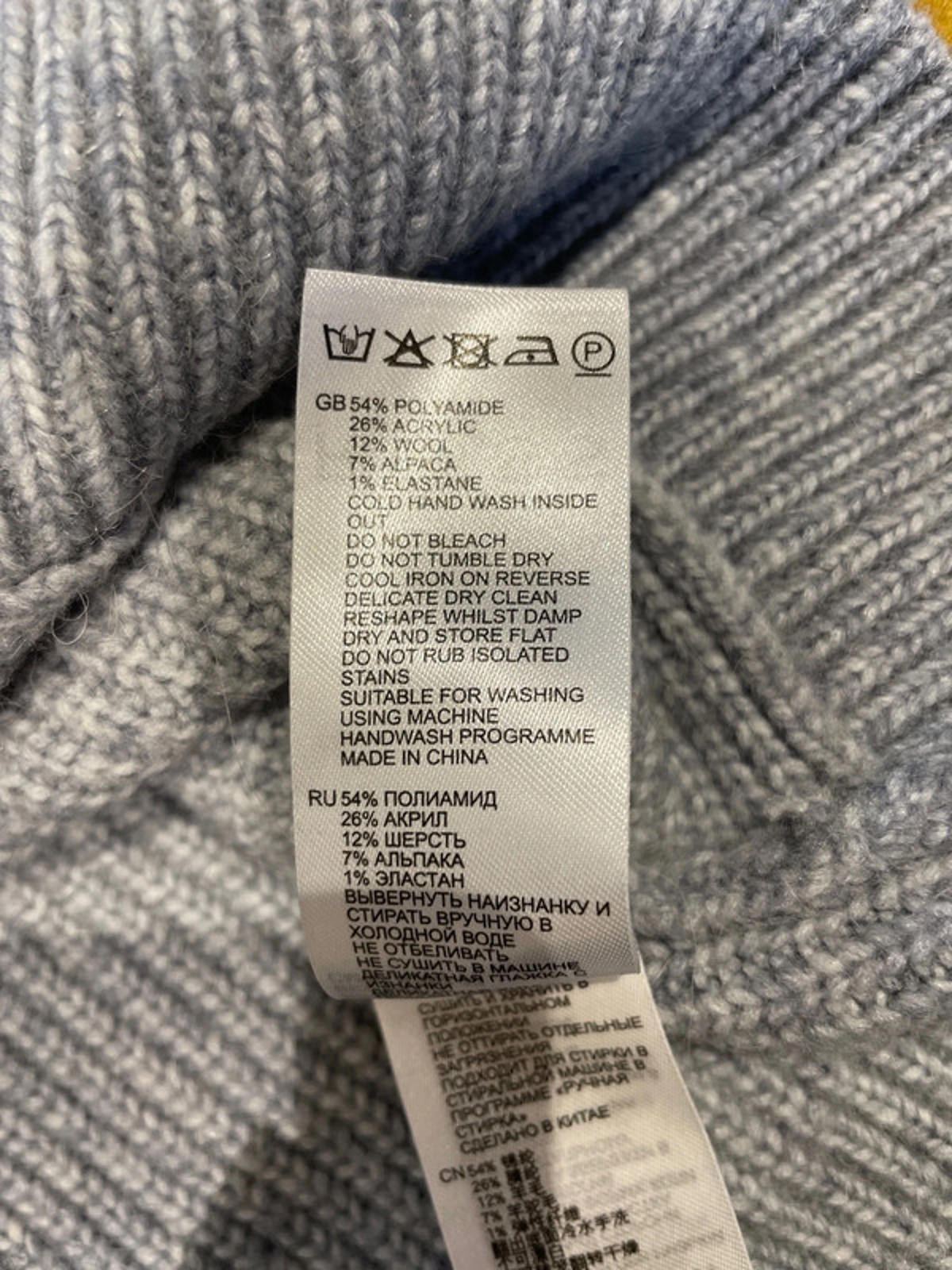 Men’s Reiss Premium Wool And Alpaca Crew Neck Ribbed Jumper In Grey - Small - 2534