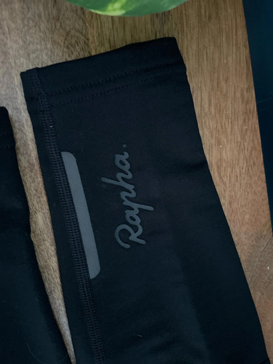 Mens Rapha Cycling Arm Warmers In Black - Medium - 2227