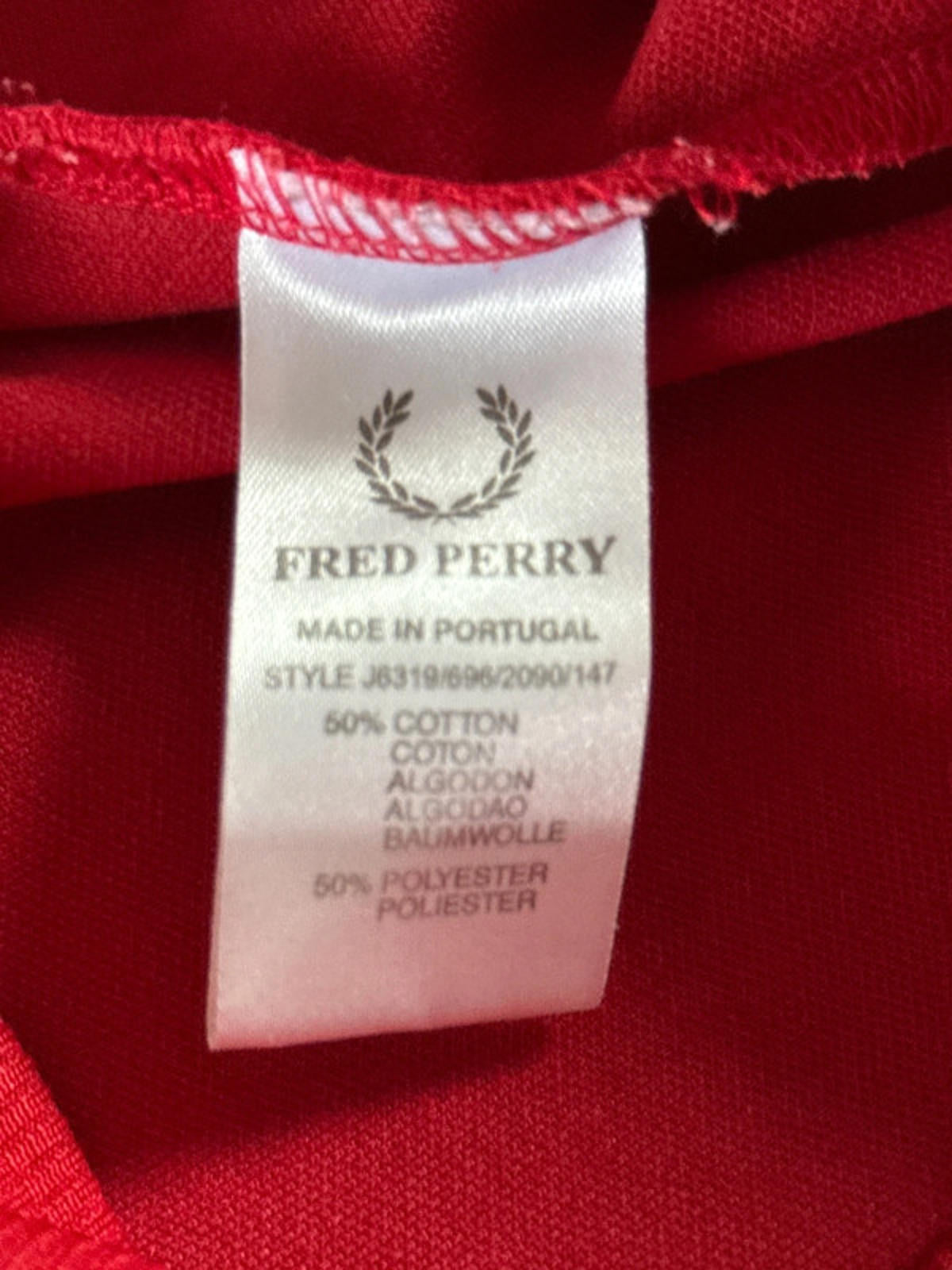Men’s Fred Perry Zip Through Track Jacket Top - Medium - 1976