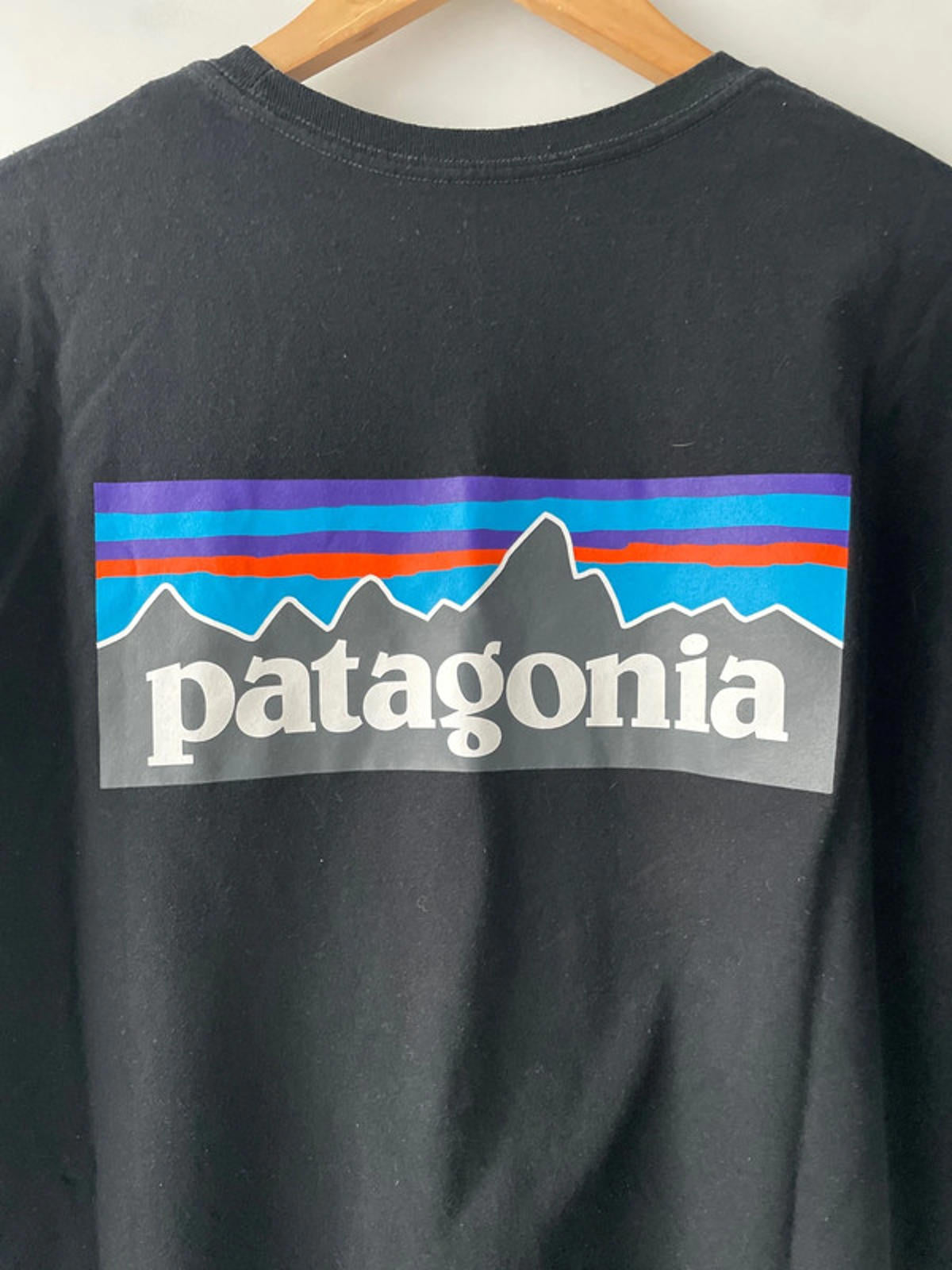 Men’s Patagonia Crew Neck Printed T-shirt In Black - Large - 2406