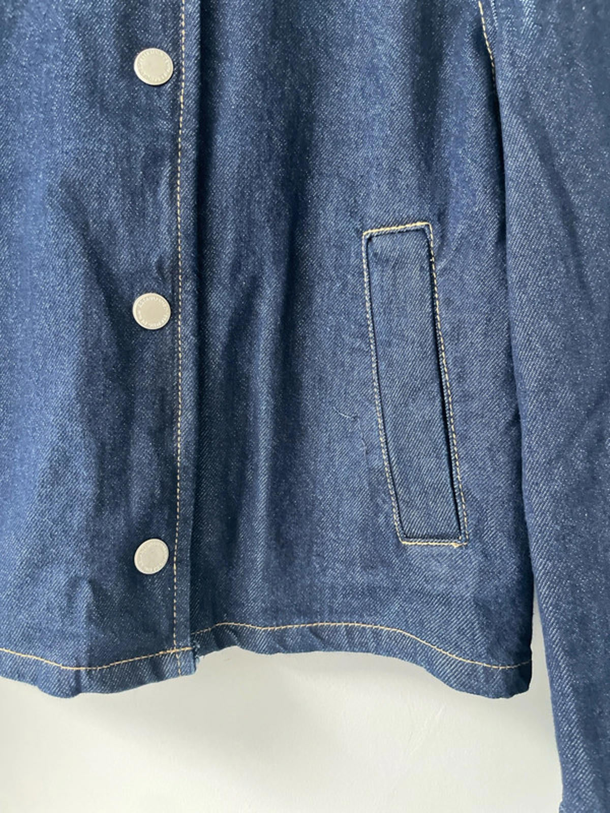 Women’s Mango Cropped Denim Jacket In Navy - Small - 1951
