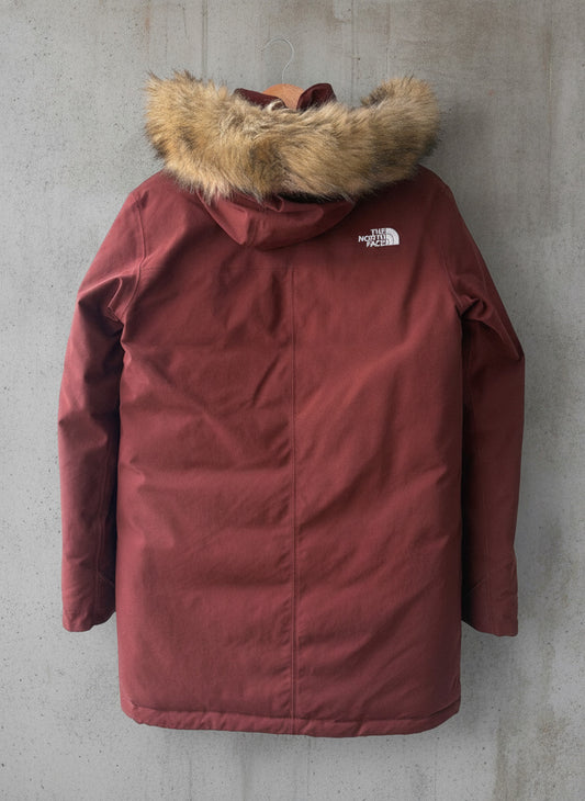 Women’s The North Face 550 Padded Parka Jacket with Faux Fur Hood - Small - 3785