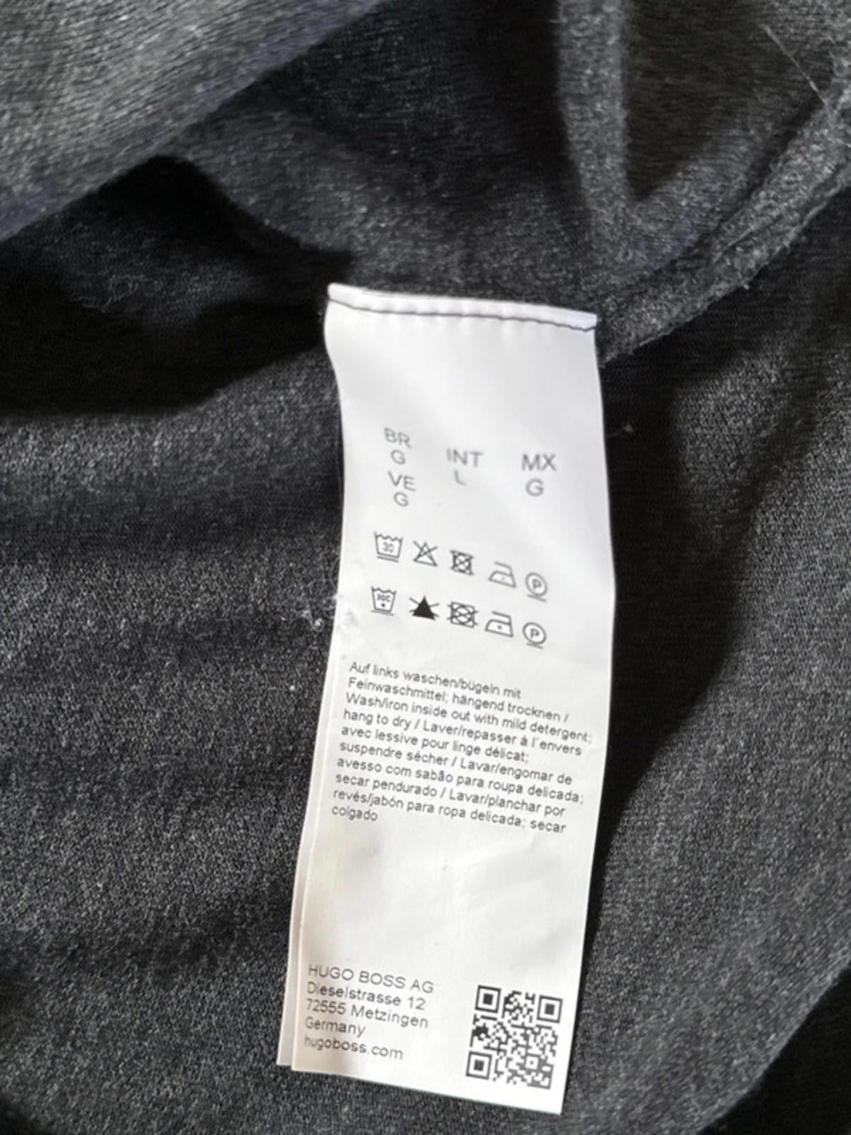 Men’s Hugo Boss Premium Pima Cotton Long Sleeve Polo Top - Medium - 0325