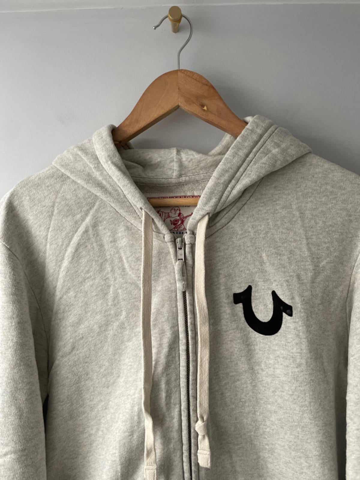 Men’s True Religion Printed Zip Through Hoodie Top - Medium - 1990