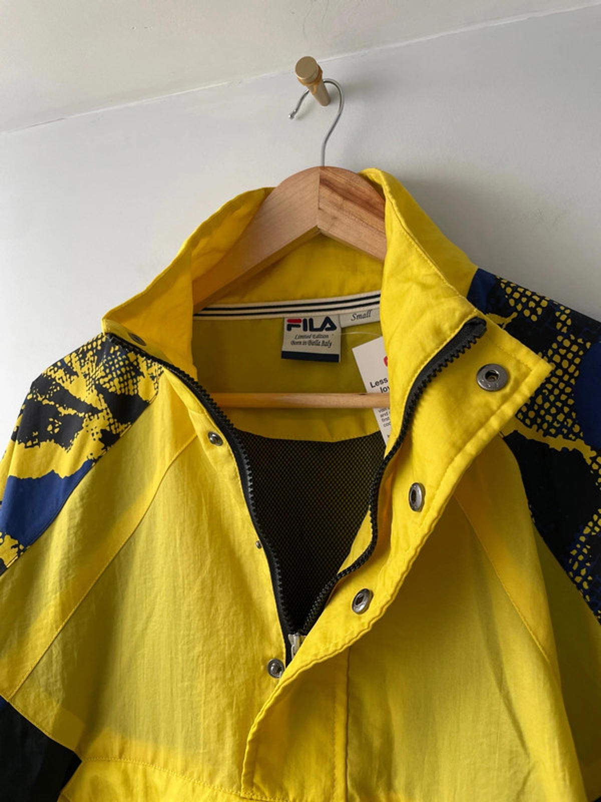 Men’s Fila 1/4 Zip Overhead Retro Oversized Windbreaker Jacket - Small - 2065