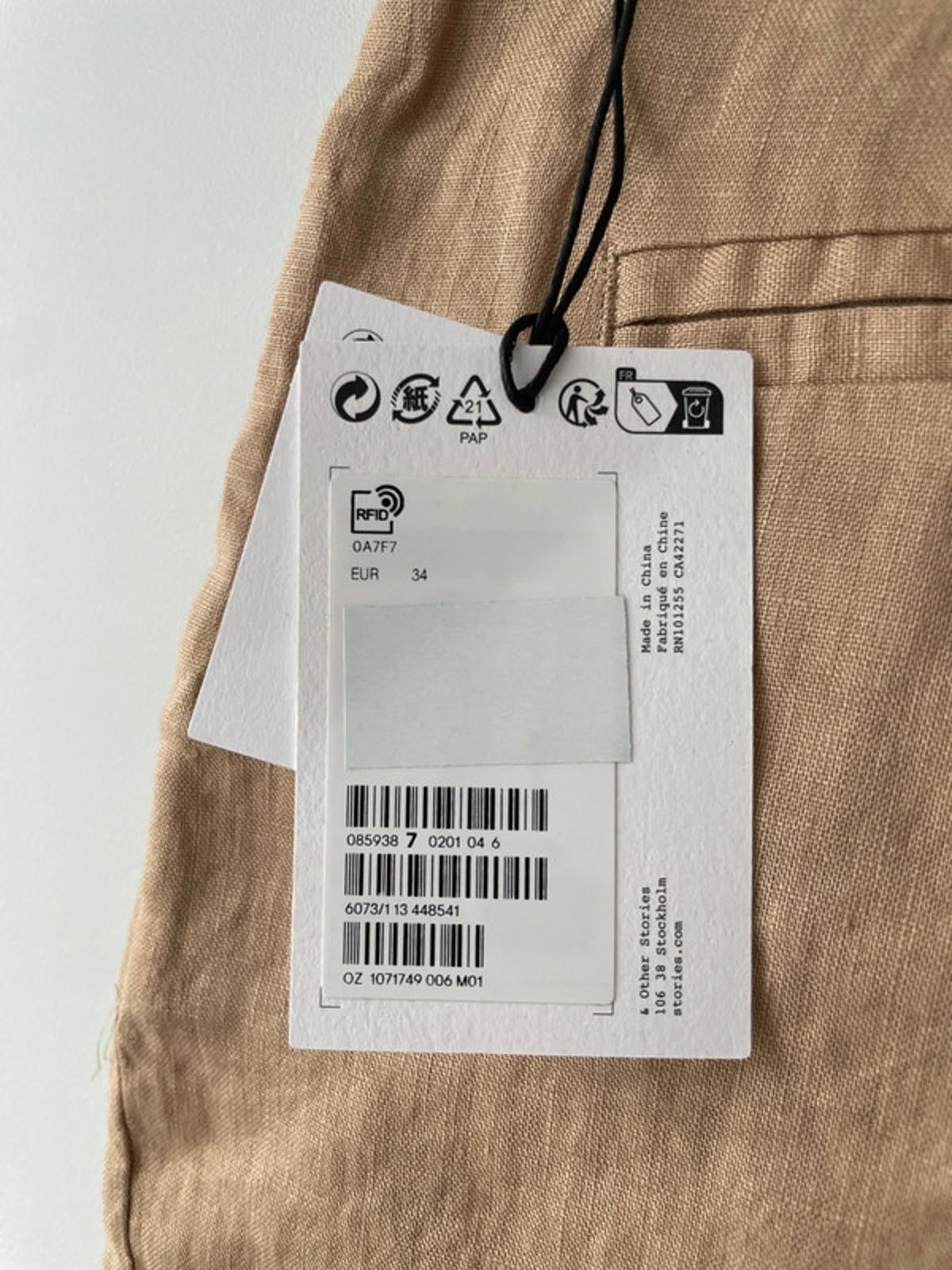 Women’s & Other Stories 100% Linen Shorts - UK8 - 1931
