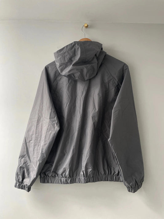 Men’s H&M Oversized Fit Windbreaker Hooded Jacket In Grey - XSmall - 2442