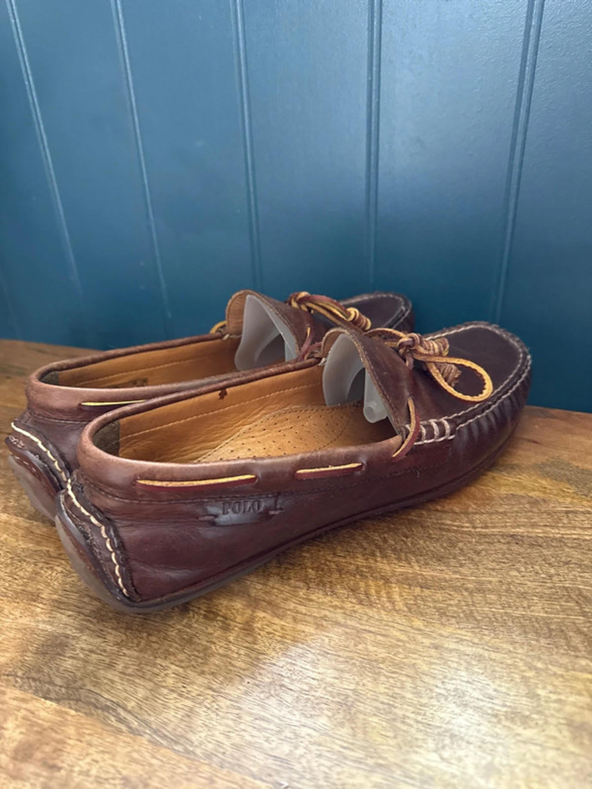 Men’s Ralph Lauren Davy Premium Leather Driving Shoe Loafer - Uk8 - 1280