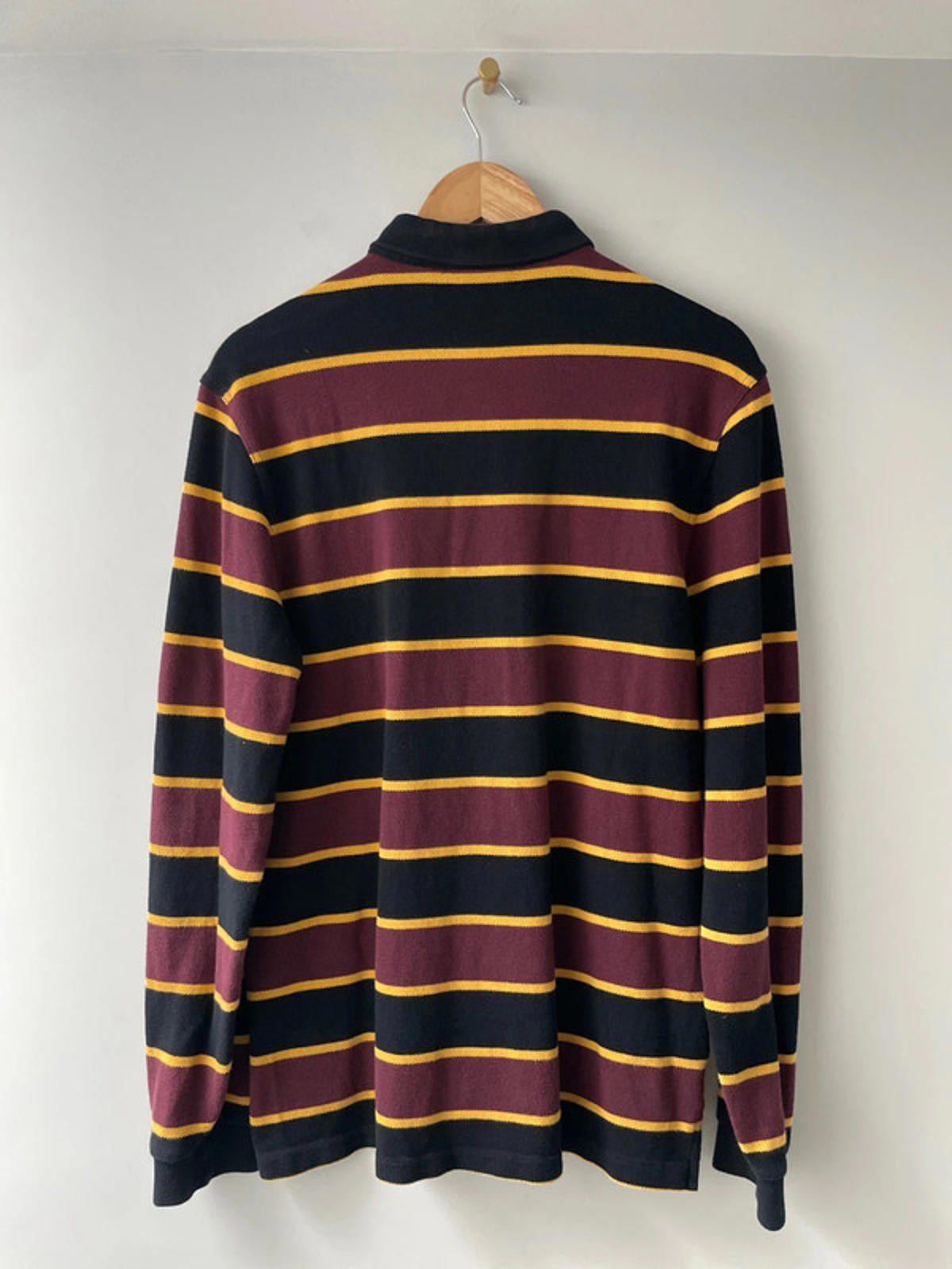 Men’s Fred Perry Long Sleeve Rugby Polo Top - Medium - 1991