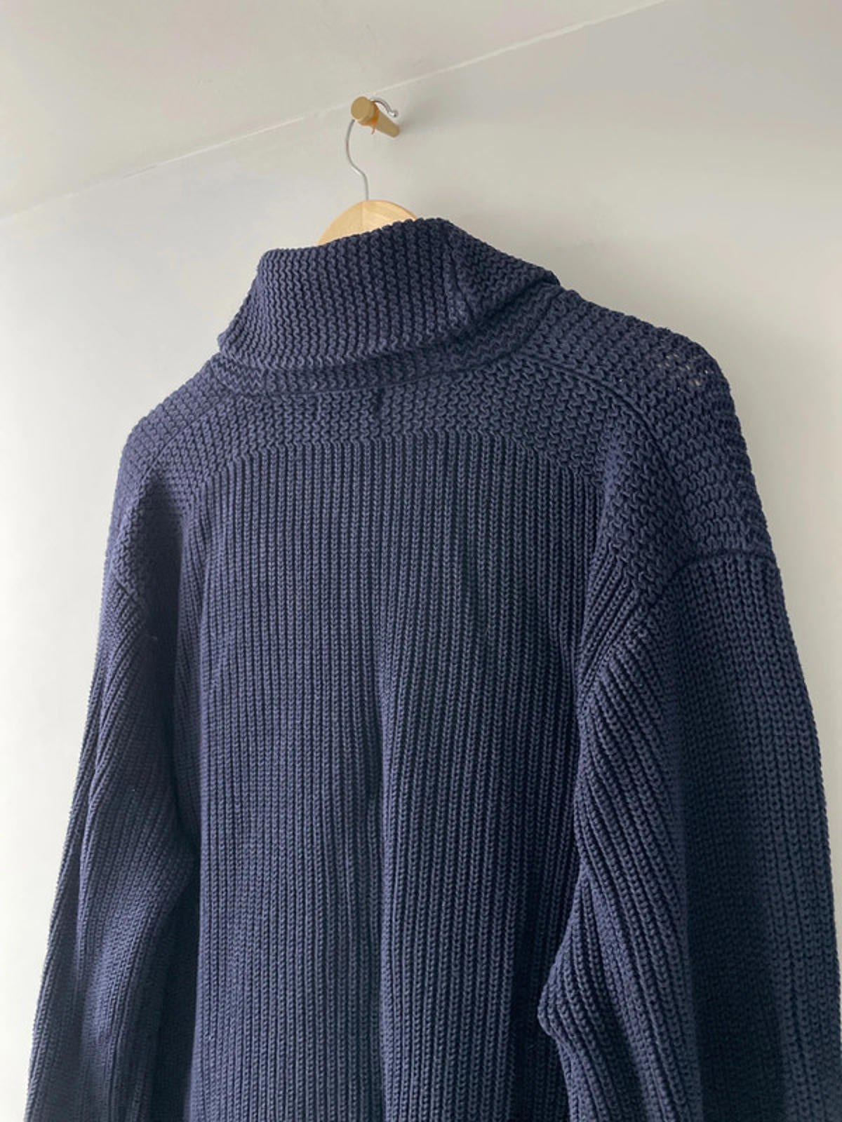 Men’s Ralph Lauren Knitted Shawl Collar Cardigan Top In Navy - XLarge - 2368
