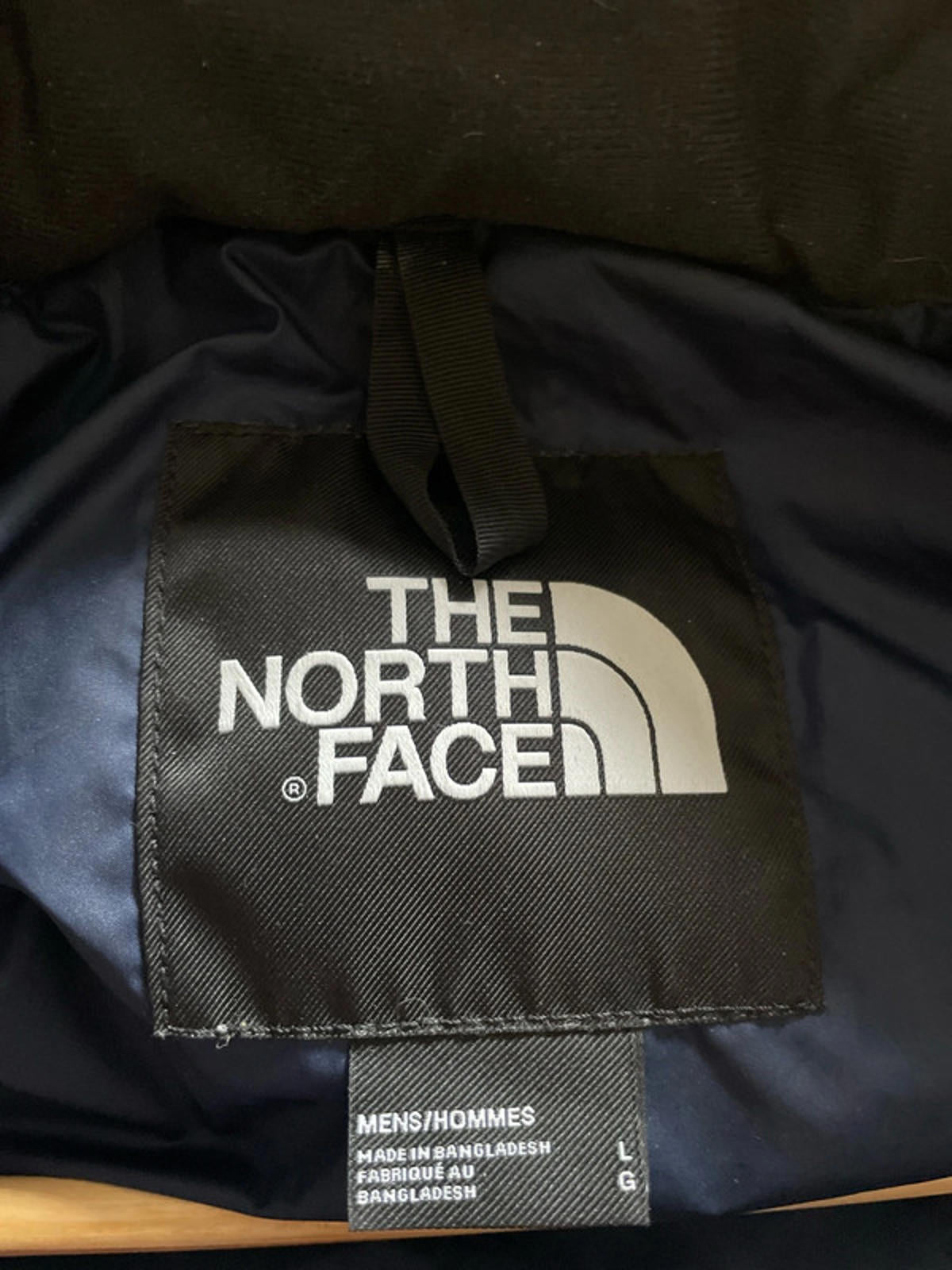 Men’s The North Face Saikuru Puffer Jacket Coat In Navy/Black - Large - 2395