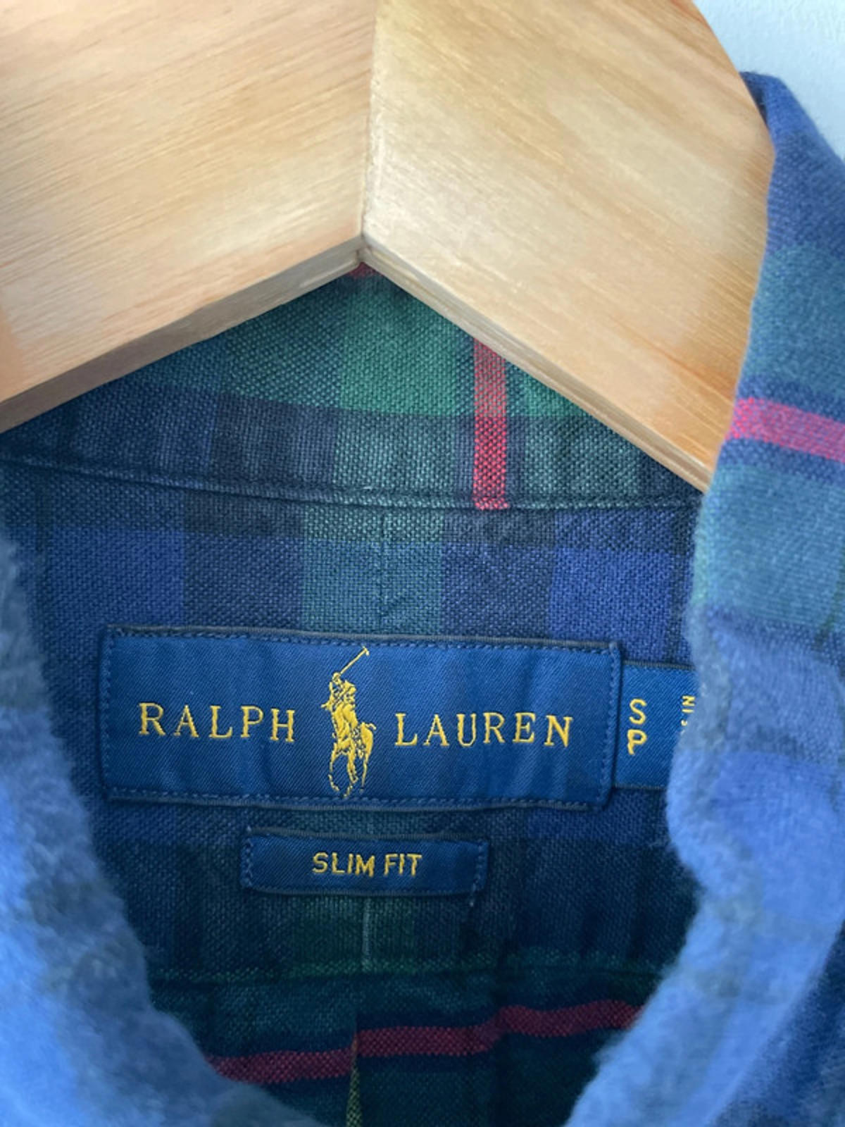 Men’s Ralph Lauren Button Down Oxford Long Sleeve Check Shirt - Small - 1544