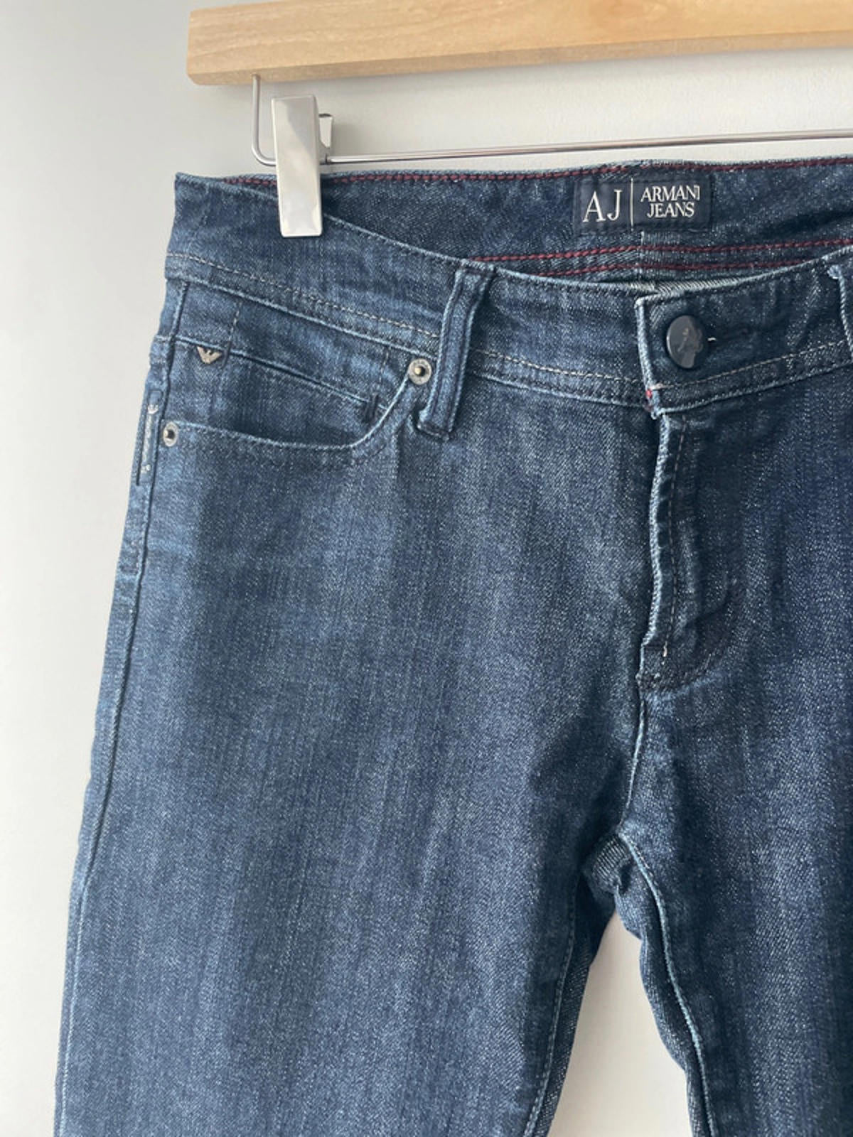 Women’s Armani 009 Slim Fit Jeans In Dark Blue - W26/L33