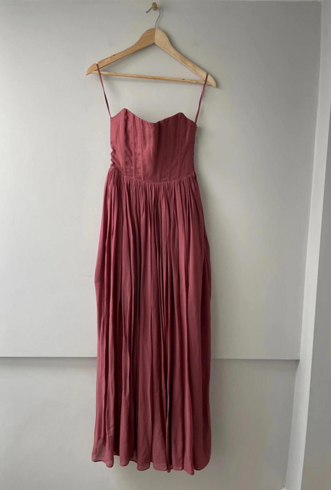 Women’s & Other stories Premium Sheer Maxi Dress With Corseted Waist - Uk 10 - 2002