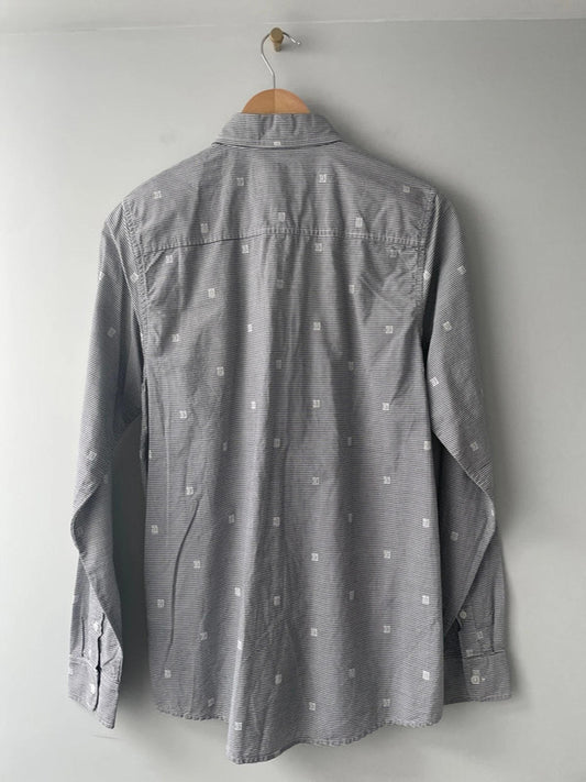 Men’s Carhartt Orton 313 Regular Fit Premium Shirt In Navy/White - Small - 1542