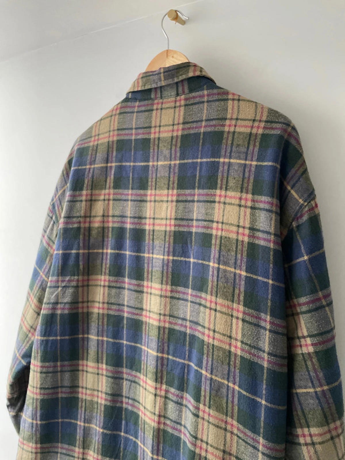 Men’s Dickies Relaxed Padded Flannel Check Work Shirt In Navy/Brown - XLarge - 2379