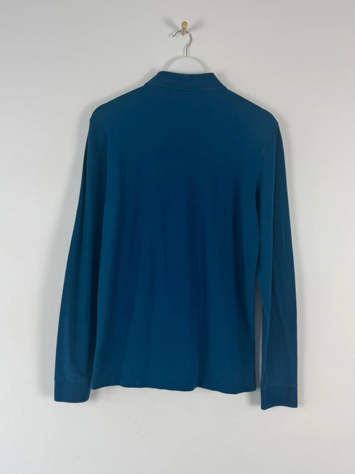 Men’s Hugo Boss Regular Fit Pima Cotton Long Sleeve Polo Shirt Top - Medium -1442
