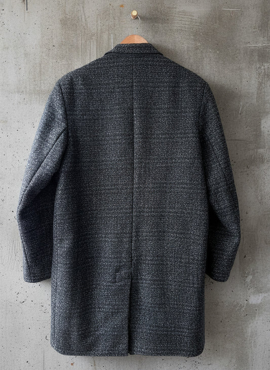 Men’s Dunn & Co KYNOCH KEITH SCOTLAND Wool Overcoat In Grey - Large - 3835