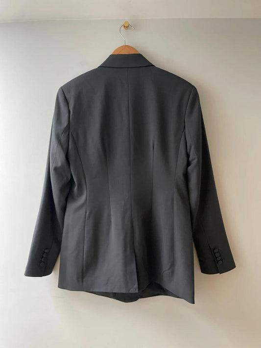 Women’s Aware Tailored Single Button Blazer In Dark Grey - UK10 - 2781