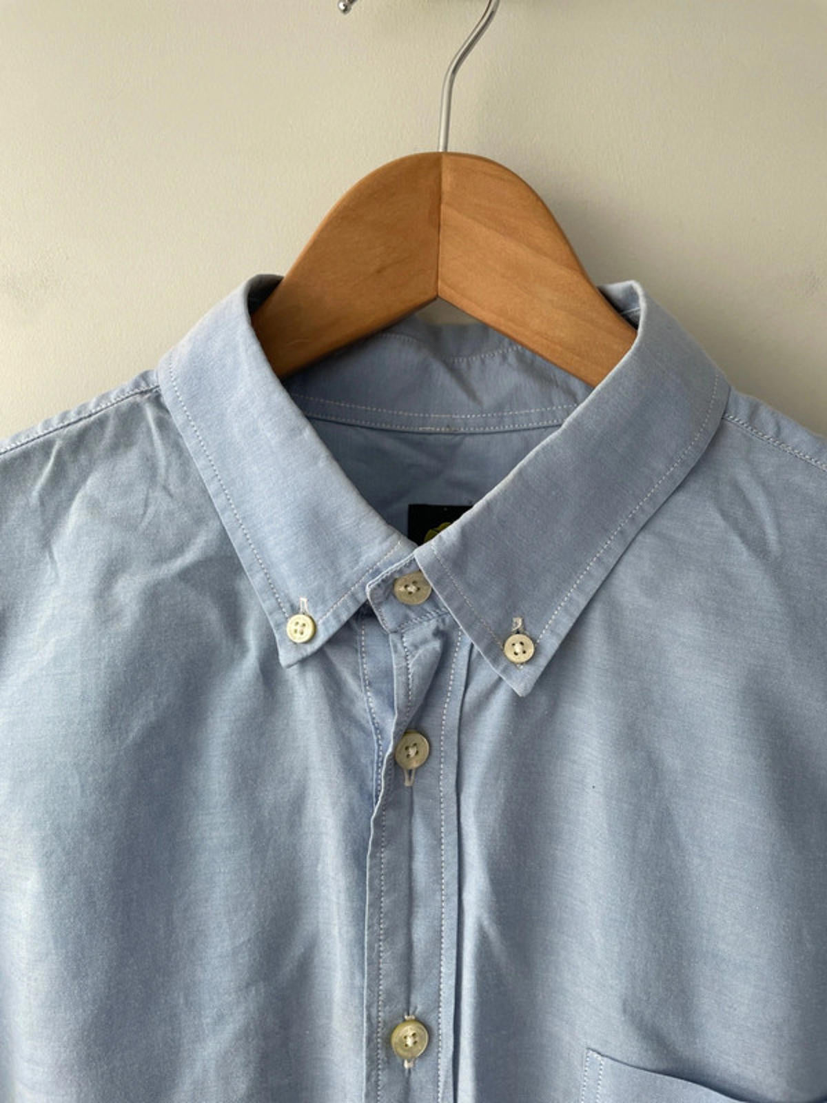 Men’s Pretty Green Oxford Chambray Shirt - Medium - 1759