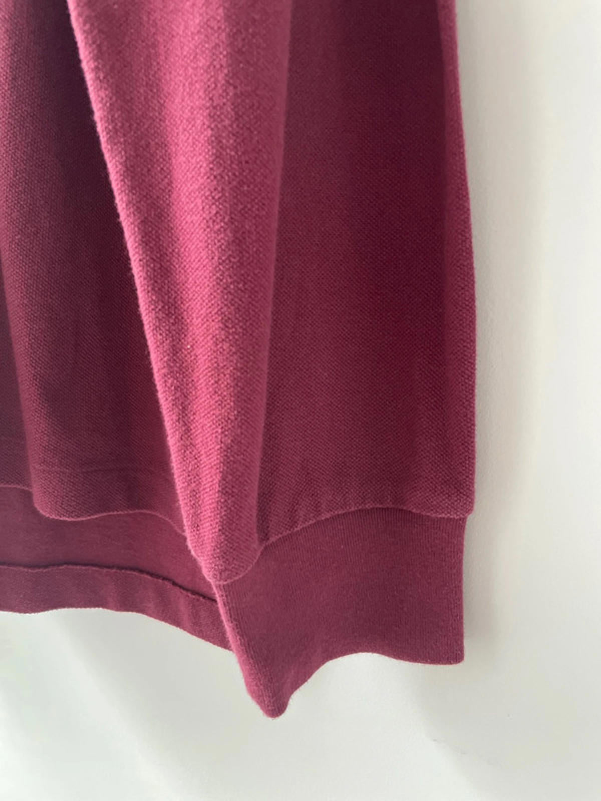 Men’s Ralph Lauren Premium Long Sleeve Polo In Burgundy - XLarge - 2017