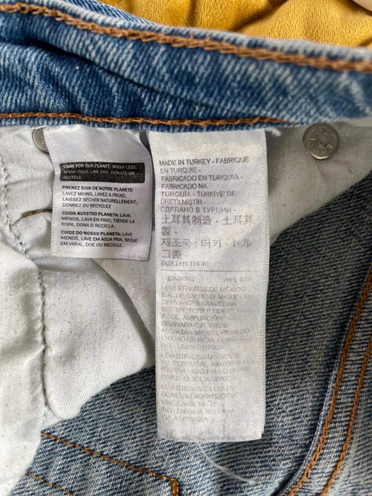 Women’s Levi’s High Waisted Ribcage Straight Fit Jeans In Blue - W24/L27 - 2268