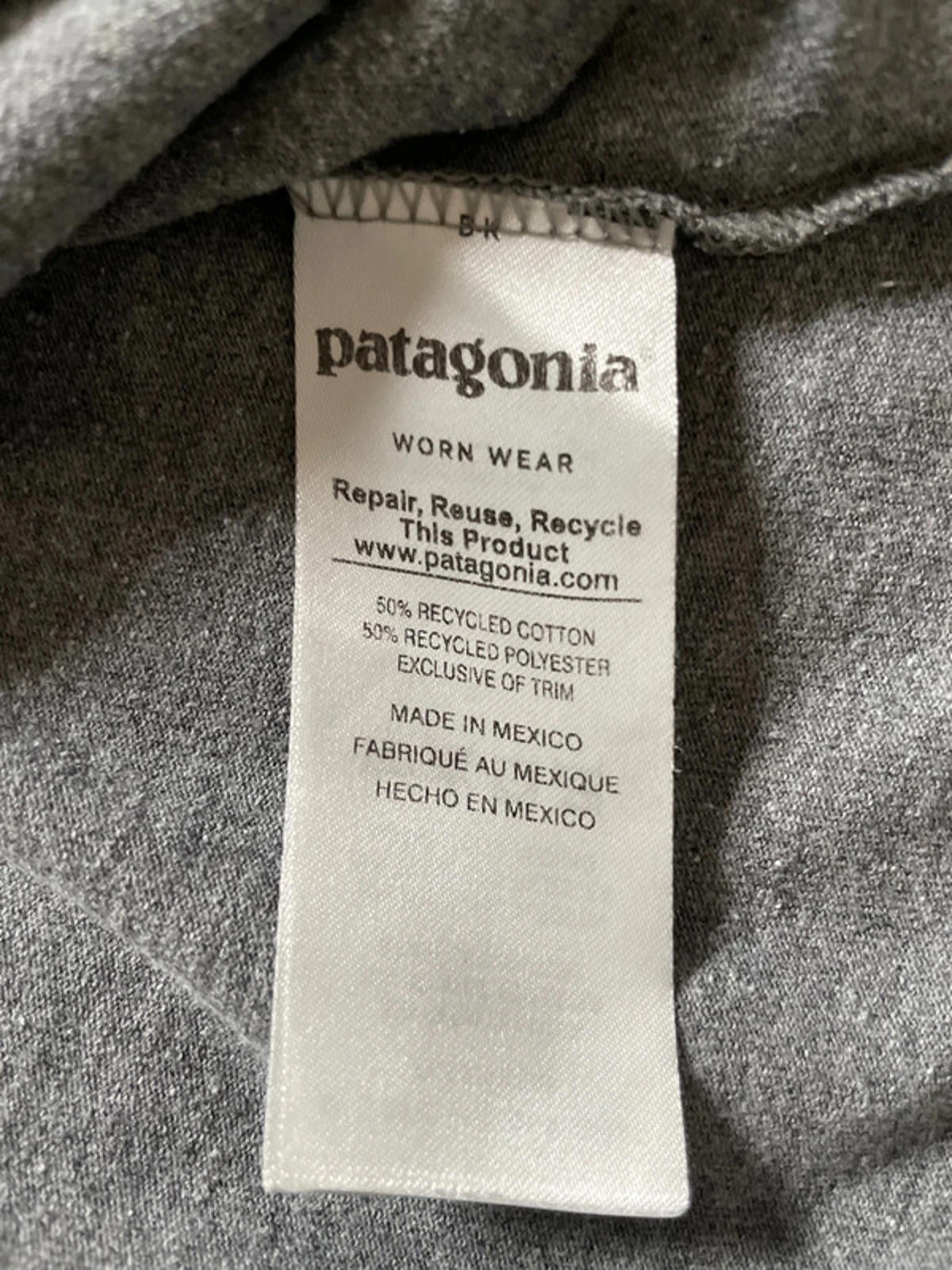 Men’s Patagonia Crew Neck Printed T-shirt In Grey - Medium - 2343